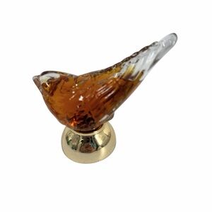 Avon Vintage Song Bird Unforgettable Perfume 95% Full Brown and Gold